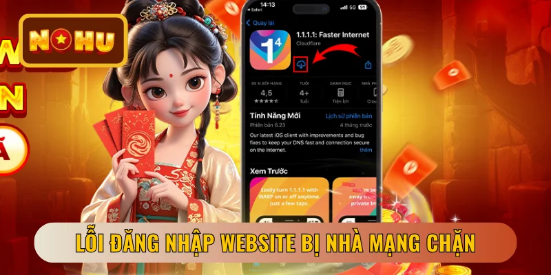 Lỗi đăng nhập website bị nhà mạng chặn